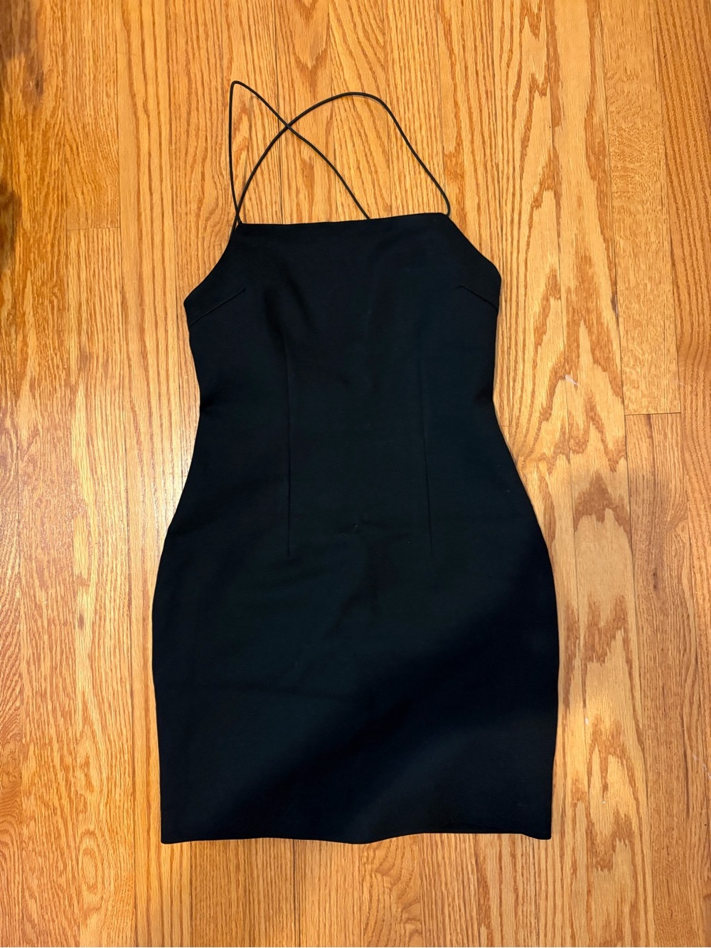 Tiger mist XS Sleek Black Strappy Bodycon Dress